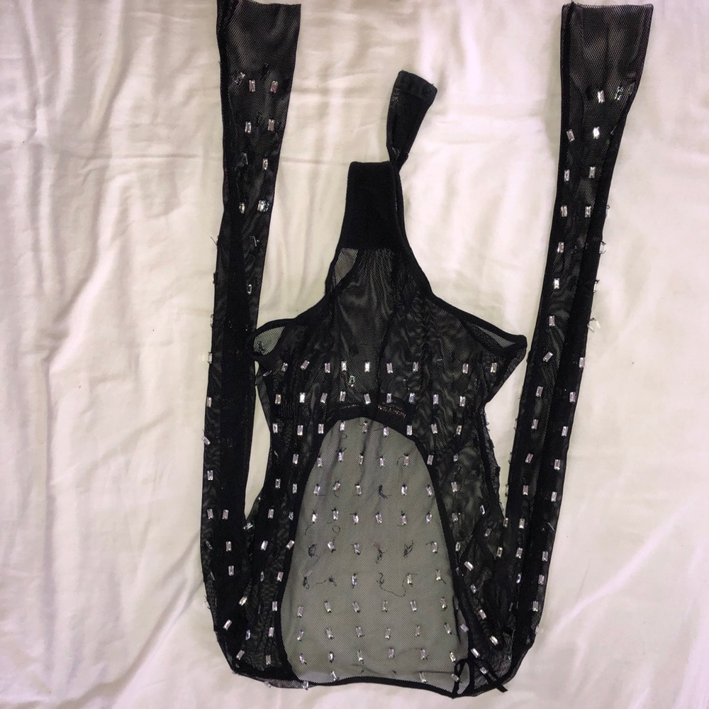 Mesh glitter nasty gal bodysuit